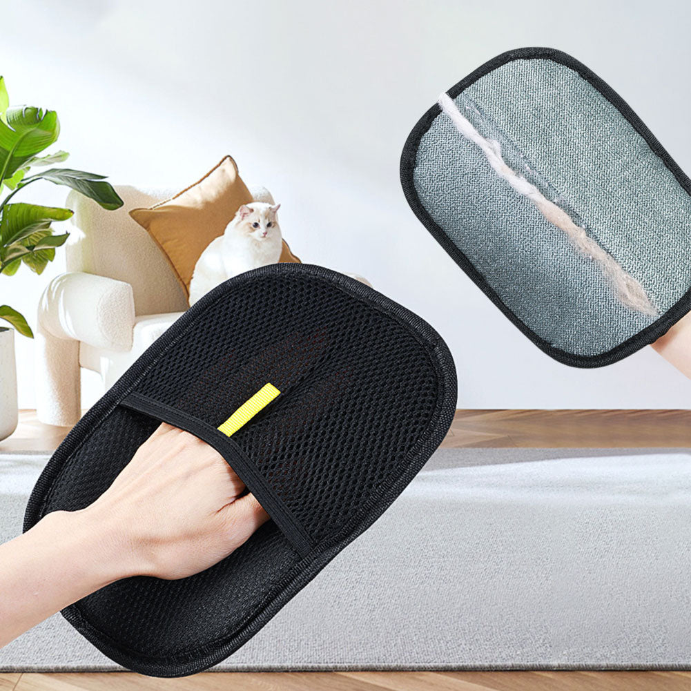 Pet Hair Remover Gloves for Clothes & Furniture