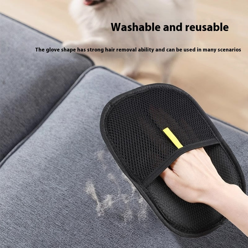 Pet Hair Remover Gloves for Clothes & Furniture